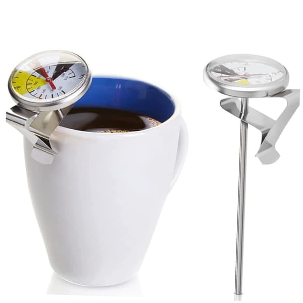 6pcs Thermometer Probe Clips Adjustable Stainless Steel Clamp Holders Coffee Cup Clip