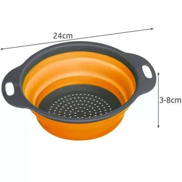 Practical Foldable Silicone Strainer - Save Space & Time in the Kitchen Multi-Bay