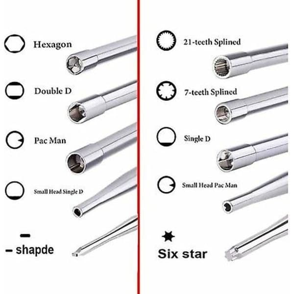10 Carburetor Adjustment Screwdrivers for Small 2-Stroke Chainsaws/Rotary Fans/etc., with Case, Brush, and Cleaning Tool Kit