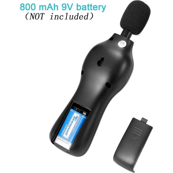 Sound Level Meter, 30-130dB Digital Sound Level Meter with Max/Min/Real-time Data Hold Function, Professional High-Precision Decibel Meter