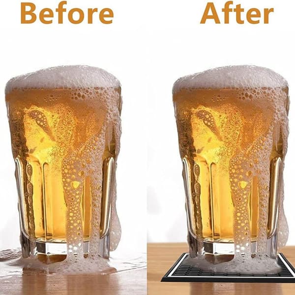12-pack Coasters, 10,2 x 10,2 cm Square Absorbent Coasters, Non-slip and Heat-resistant Rubber Mats for