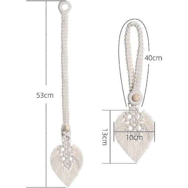 Gardinomtak i 2 deler (beige), gardinomtak løv Bohème E