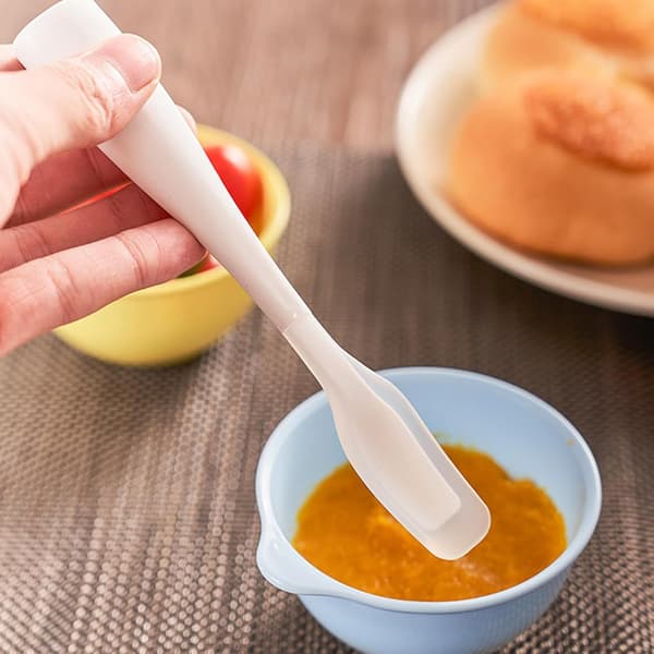 Small Silicone Spatula | Small Spatula with Nylon Support | Food-Safe Soft Silicone Spatula for Butter, Baking