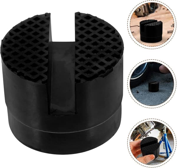 Rubber Jack Pad Pinch Weld Jack Pad with Stabilizer Adapter Suitable for Car and RV Maintenance