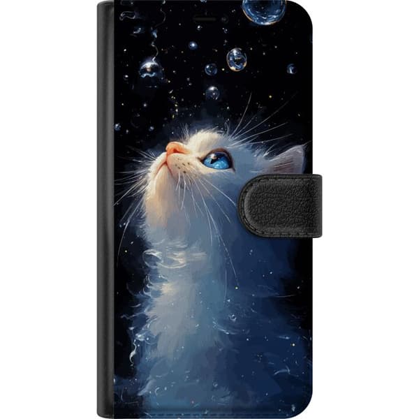 Wallet Case for Apple iPhone 16, with a dreamy starry sky design, creating a magical nocturnal atmosphere.
