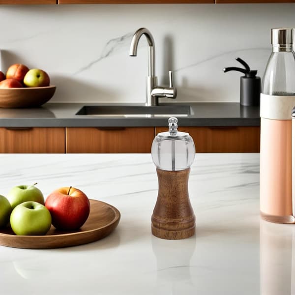 Manual Pepper Grinder Modern Style Hand Grain Mill with Crank Handle