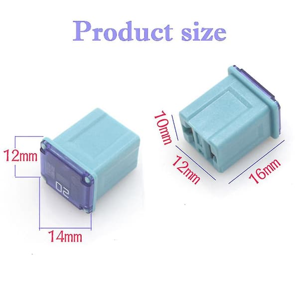 12 pcs Low Profile Jcase Fuses for Trucks and SUVs - Compatible with (20a/25a/30a/40a/50a/60a)