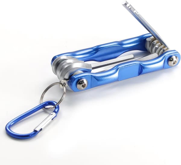 Foldable Hex Key Set 8 Hex Keys Foldable Metric Hex Key Set Hex Screw Repair Tool 1.5-8 mm