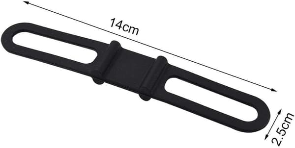 14cm Light Replacement Mount 5-pack Bicycle Silicone Strap Elastic Rubber Band Flashlight Holder Bandage Bike Handlebar Mount Holder Strap Fixing