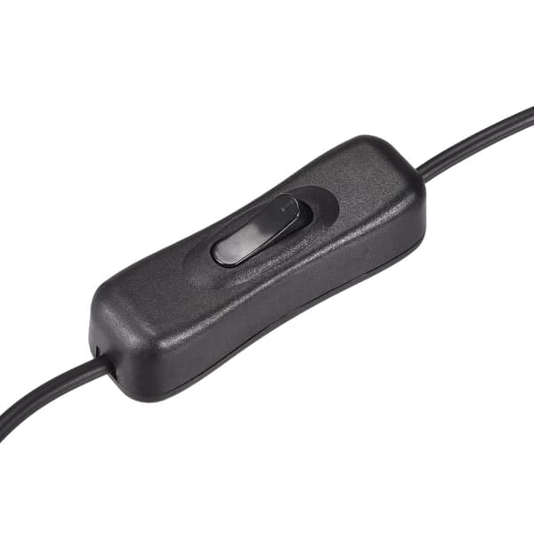 USB-kabel med PÅ/AV-bryter, hann til mikro 2M svart