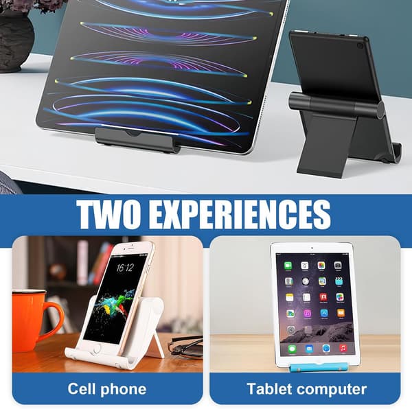 Telefonstativ i ett stykke, egnet for skrivebordsbruk, sammenleggbart, sklisikkert, egnet for telefoner og iPader (A: enkel).