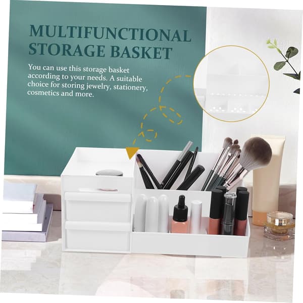 Makeup Vanity Organizer for Makeup Storage Desk Cosmetic Holder Drawer Style Cosmetic Organizer Divider