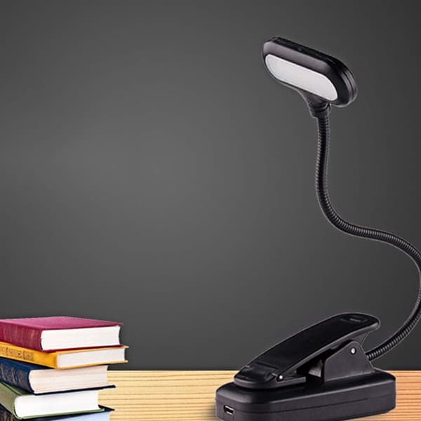 Reading Lamps Book Lamps Small LED Eye-Friendly Night Light Clip On Bed Battery/USB Powered ABS