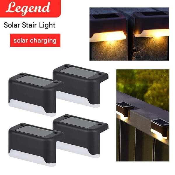 16-pakning solcellelamper for utendørs bruk, vanntette LED-solcellelamper for trapper, gjerder, hager, uteplasser og gangveier