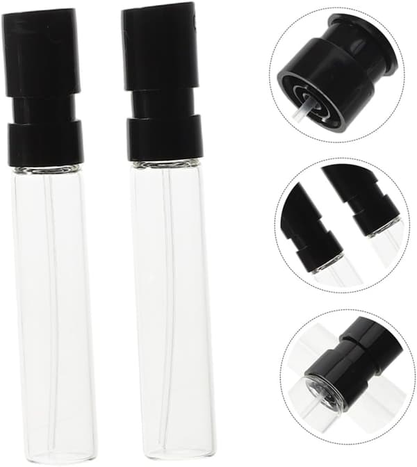 12 st Mini Glas Parfymsprayflaskor Påfyllningsbara Rese Köln Atomizer Provflaska