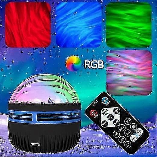 Aurora Projector Northern Lights LED Night Light Rechargeable Galaxy Star Projection