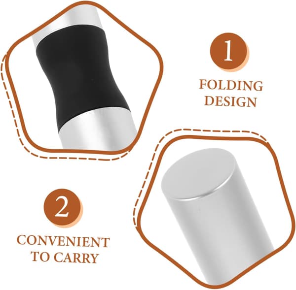 Long Umbrella Handle Replacement UV-Resistant Aluminum Alloy Grip for Patios and Rain Umbrellas