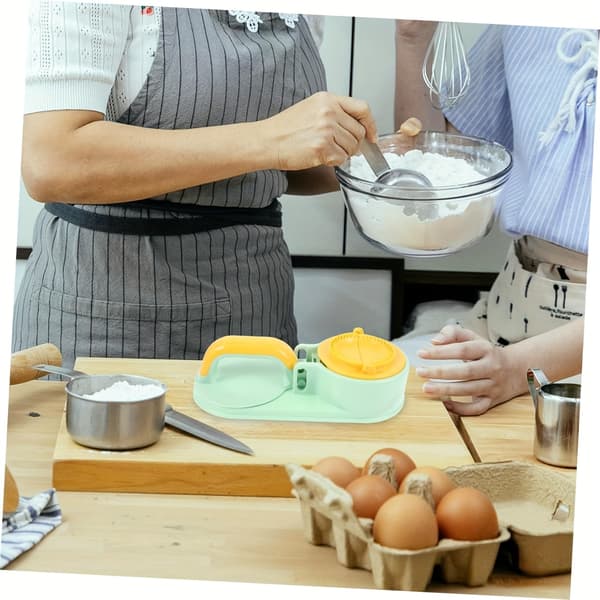 Multifunktionel husholdningsform til fremstilling af dumplings, 3-i-1 med trykbeskyttelse