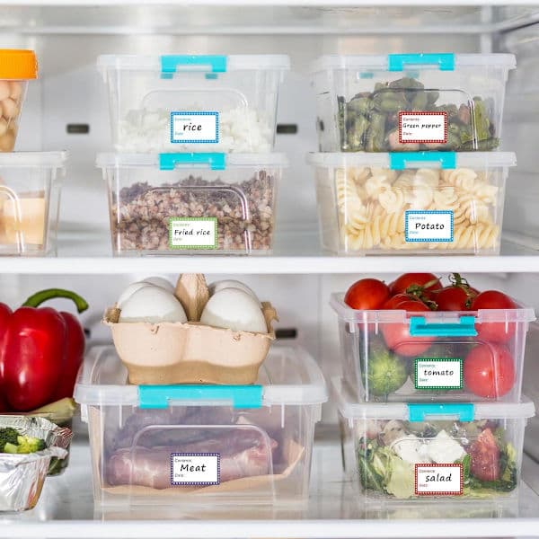 500 Printable Freezer Labels - Freezer Labels 4x2.5 cm - Labels - Suitable for Fridge and Freezer - Best Before Date Labels