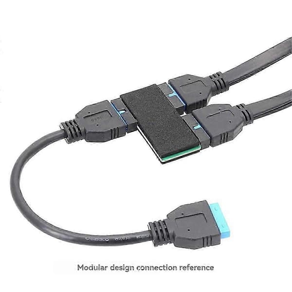 USB 3.0 19Pin HUB med chip modulært kabeldesign bundkort dataforlængerkabel
