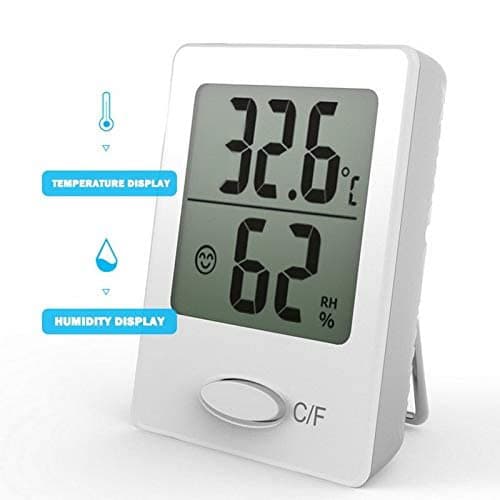 Mini digitalt hygrometertermometer, temperatur- og fuktighetsmåler, innendørs og utendørs termometer