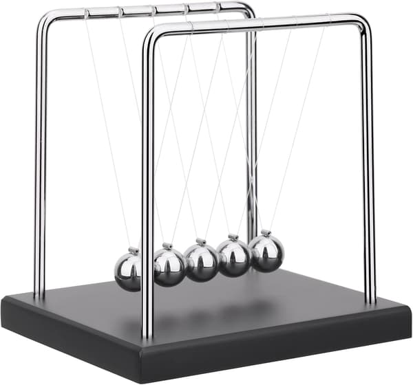 Newtons Cradle Balance Balls Science Physics Gadget Desk Decor Kinetic Motion Toy for Home and Office