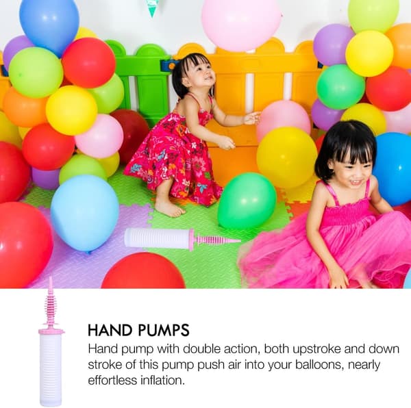 Double Action Hand Pump with Hard Air Pump for Balloons and Exercise, Easy Inflation