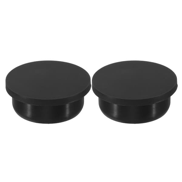 Silikongummi hålplugg 35,3 mm diameter mjuk flexibel propp för 34-35 mm svart 2 stycken Grey