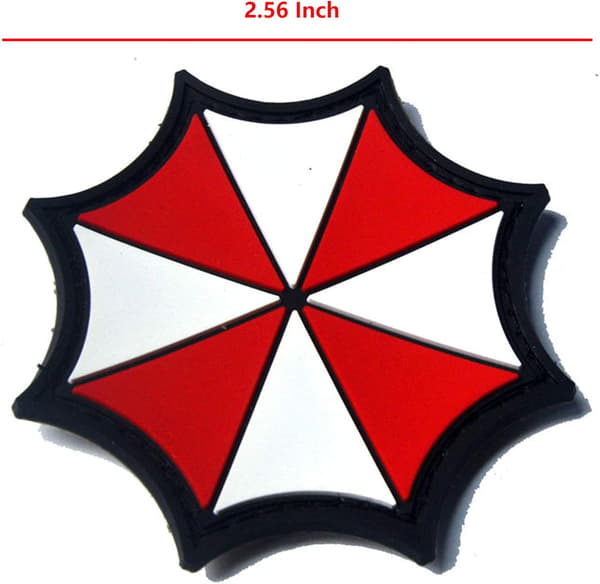 2 stk. Resident Evil Umbrella Corporation PVC-mærker