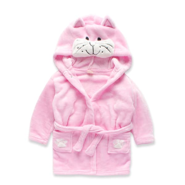 Gutter Jenter Pyjamas Baby Tegneserie Pyjamas Vinter Badekåpe med hette Kitty Pyjamas Kitty pyjamas 110# Kitty pajamas 110#