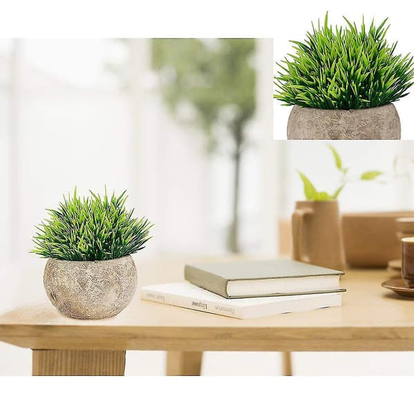 Kunstig plante for baderom/hjemmedekorasjon, liten kunstig