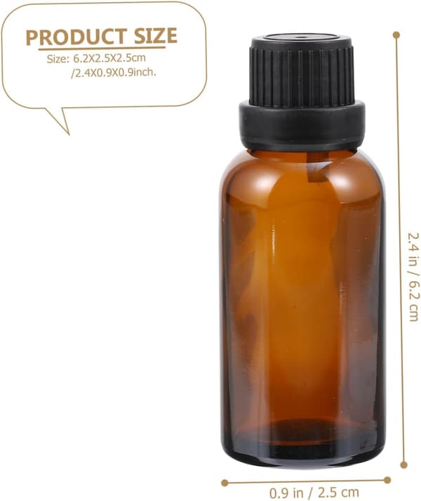 12 st 10 ml glasflaskor för eterisk olja och parfymlock och droppinsats