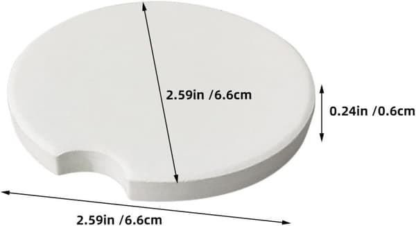 Sublimation Ceramic Blanks Easy Cleaning 24 Pcs Round Shape Protects Car Cup Holders