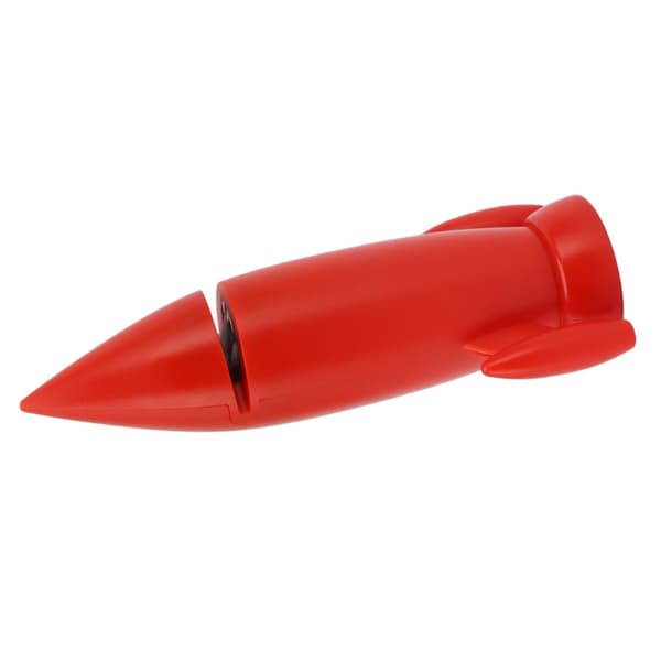 Ceramic Handheld Knife Sharpener, Red, Manual for Kitchen Knives and Scissors