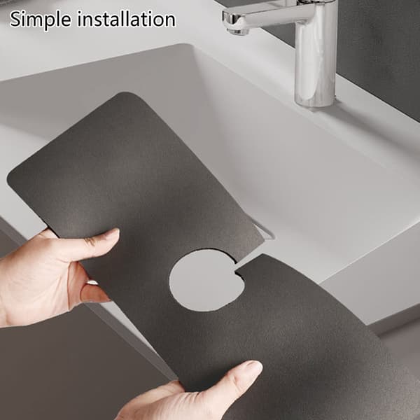 Navy Sink Mat, Quick-Drying Water Absorbent, Waterproof and Mildew Resistant, Kitchen Countertop