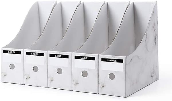 5-pack tidskriftssamlare, filtidskriftssamlare (vit)