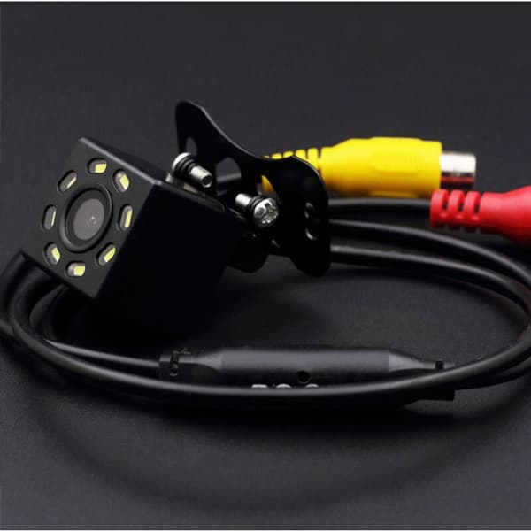 HD CCD 8 LED Backkamera 170° Mörkerseende Mini Backkamera 12V DC (Fram eller Bak)