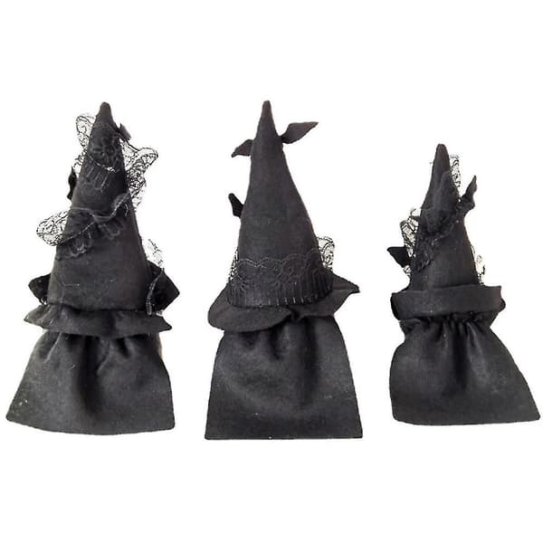 Halloween Gnome Dukker Sæt 3 Stk. Ansigtsløs Indretning til Pejs Vindue Julegave