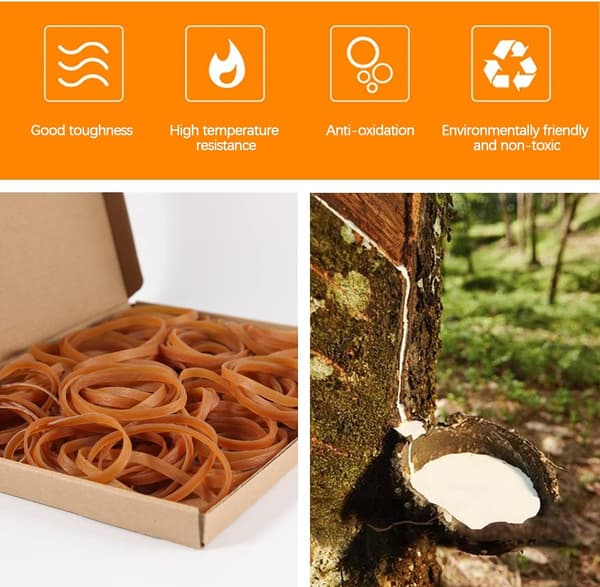 Rubber bands wide Large rubber bands 200*5mm width elastic strong band apply to School Office Kitchen seamstress Creative Bin