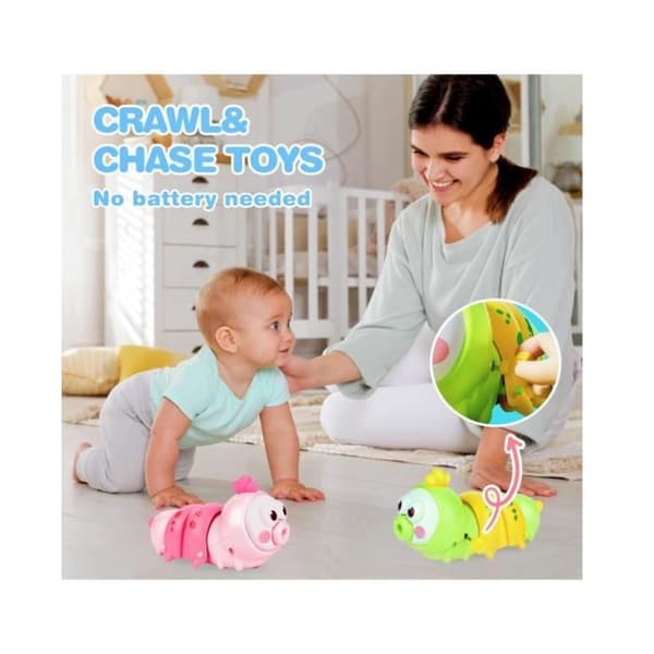 Babyleke for 1-åring, babygave, 2-pakning tidsleker, gåleker, spill for gutter og jenter 6, 9 og 12 måneder, gåspill[YJD]