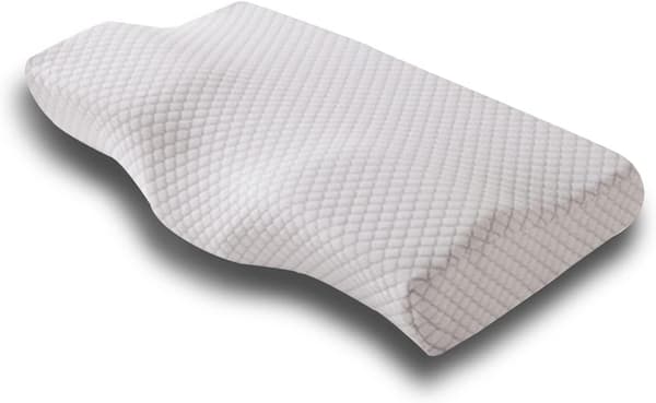 Ergonomisk Memory Foam-pute - Allergivennlig, pustende, avtakbart og vaskbart nakkestøtte - Grå