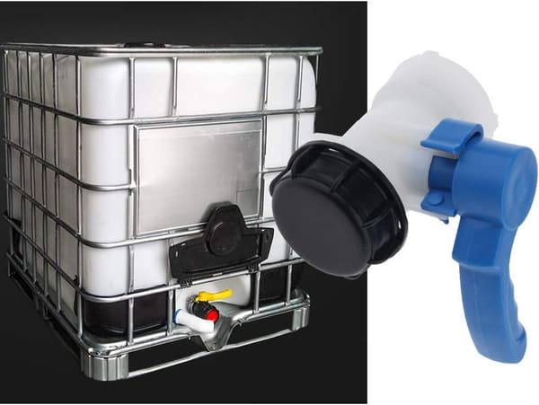 Erstatningssommerfugleventil til IBC-tank op til 1000 L eller skylletank