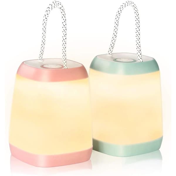 LED Campinglampe 2-pak Bærbar LED Teltlygte 3 Tilstande