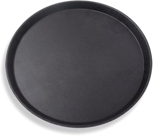 3 stk. 28 x 1,5 cm Runde sorte 3-pak med skridsikker belægning