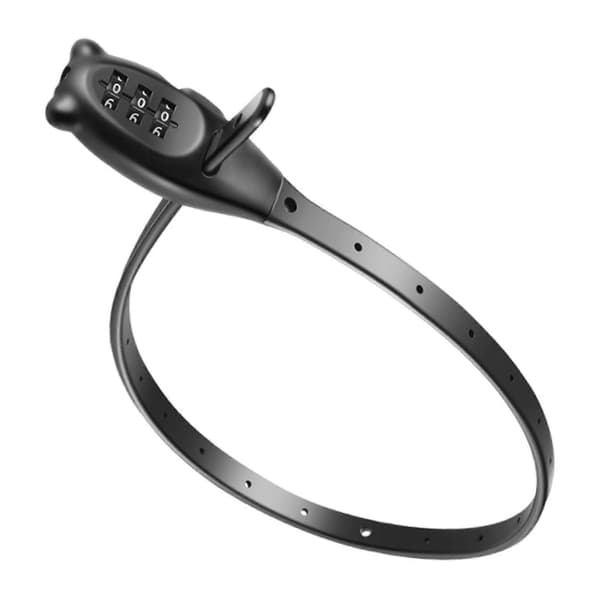 Adjustable Combination Cable Lock with Quick-Tightening Anti-Theft Zip Tie for Bicycle, Scooter, Gate