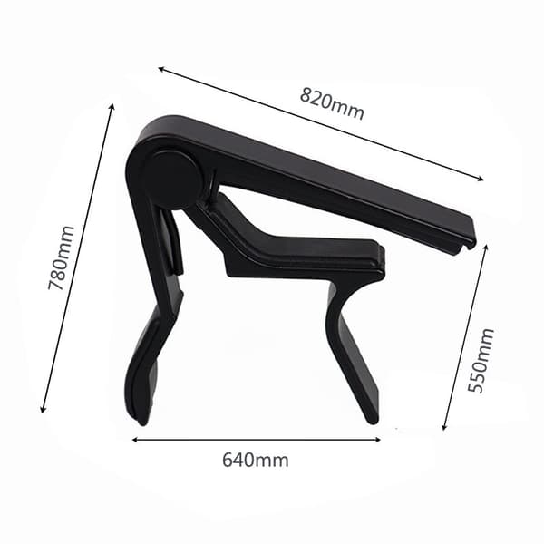 Guitar Capo Streng Akustisk & Elguitar CapoCapo til akustisk guitar (Sort)