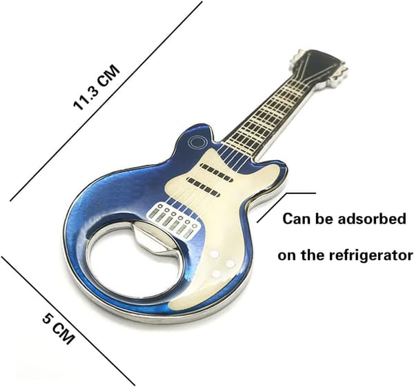 2 st Gitarrflasköppnare med magnet, för musikälskare