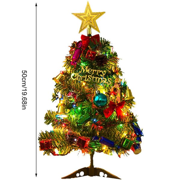 Christmas Decoration - 50CM Desktop Christmas Tree Package with Lights