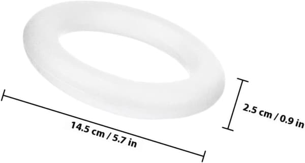 10 Pcs DIY Foam Wreath Frames Circle Wreaths for Crafts Party Ornaments Empty Design Foam Circle