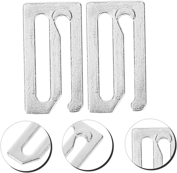 8pcs Hair Cape Strap Buckle Replacement Hooks for Barber Cape Strap Slide Hook for Hairdressing Cloth